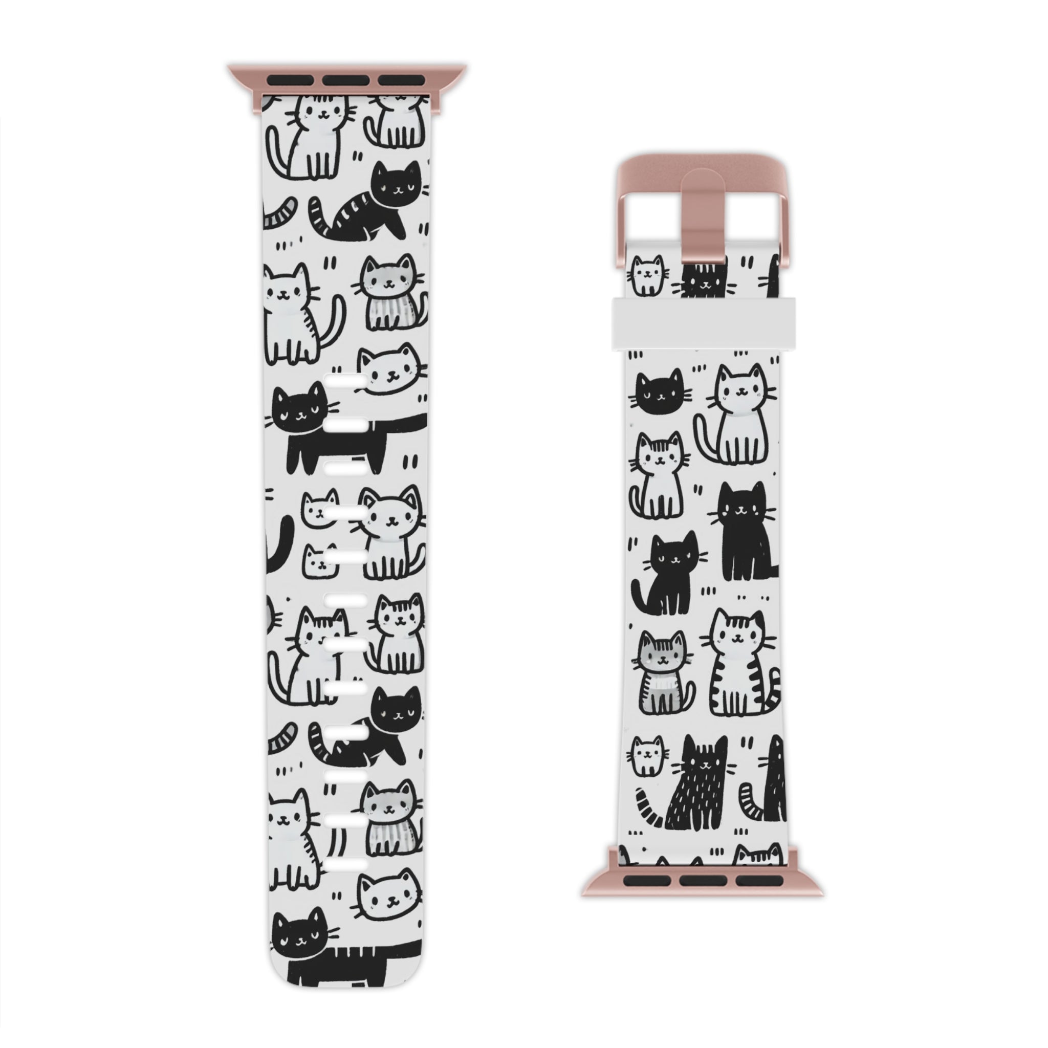 Cat Around You |Adorable Doodle Cat Style | Watch Band for Apple Watch