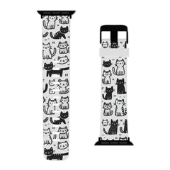 Cat Around You |Adorable Doodle Cat Style | Watch Band for Apple Watch