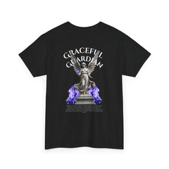 Graceful Guardian | Angel statue | Unisex Heavy Cotton Tee