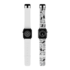 Cat Around You |Adorable Doodle Cat Style | Watch Band for Apple Watch