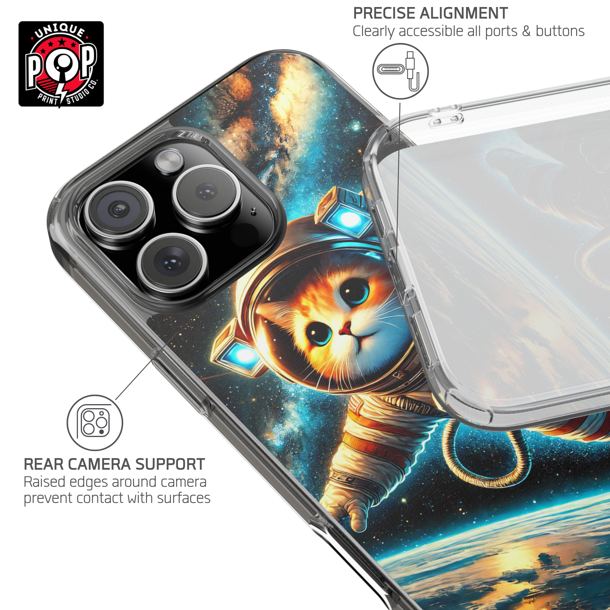 Kittyverse Adventures | "Space" | Clear Case for iPhone®