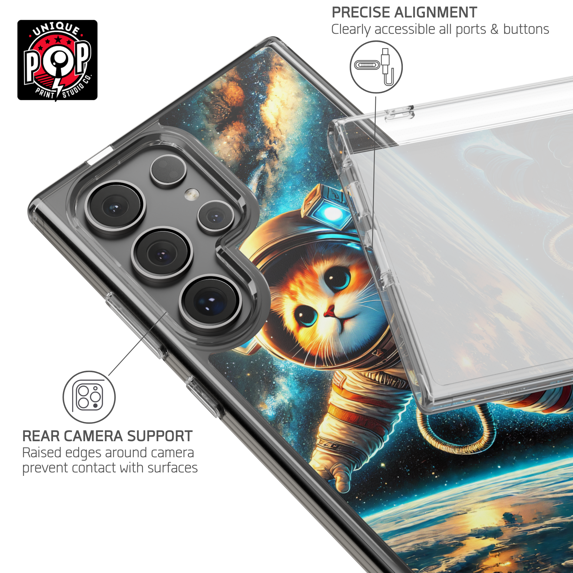 Kittyverse Adventures | "Space" | Clear Case for Samsung®