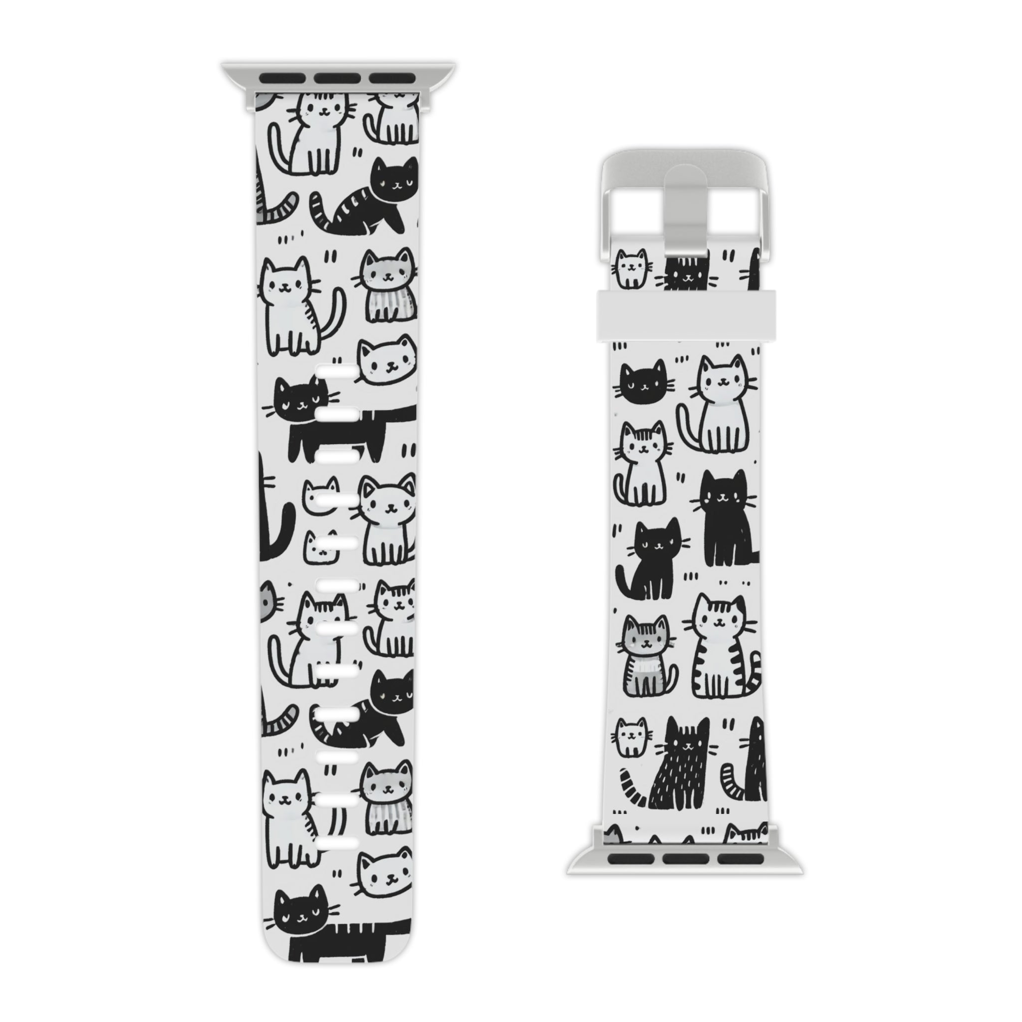 Cat Around You |Adorable Doodle Cat Style | Watch Band for Apple Watch