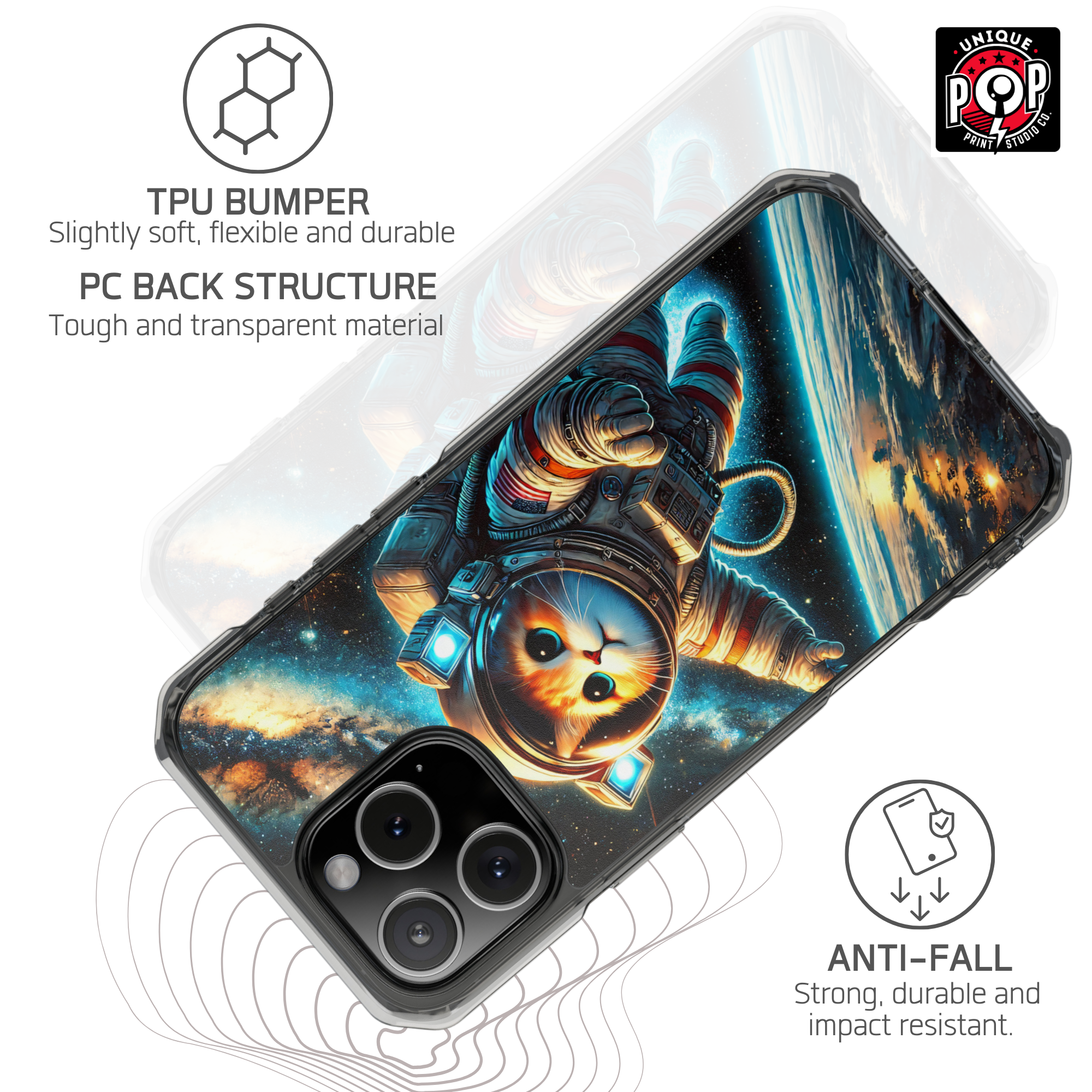 Kittyverse Adventures | "Space" | MagSafe® clear case for iPhone®