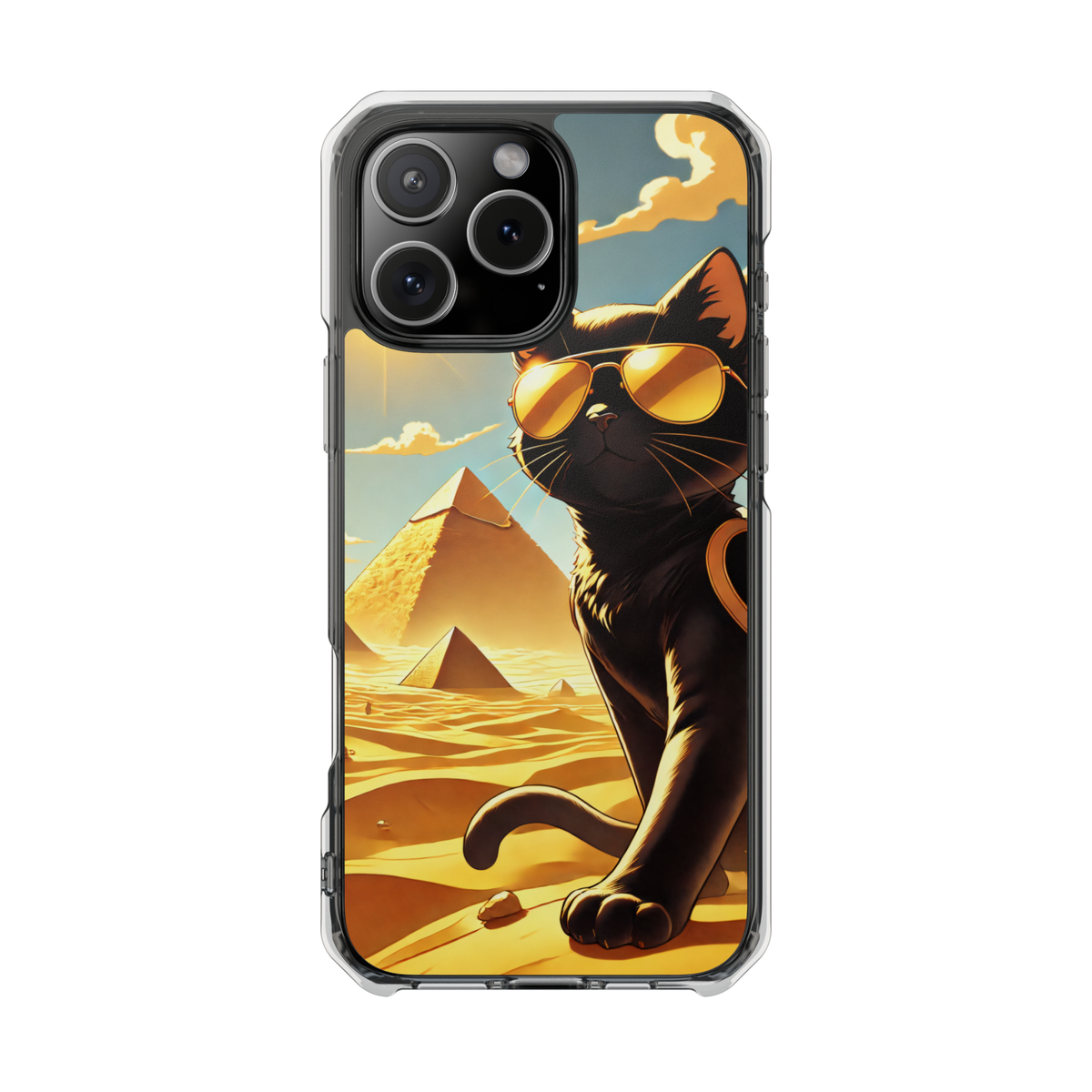 Kittyverse Adventures | "Desert" | MagSafe® clear case for iPhone®