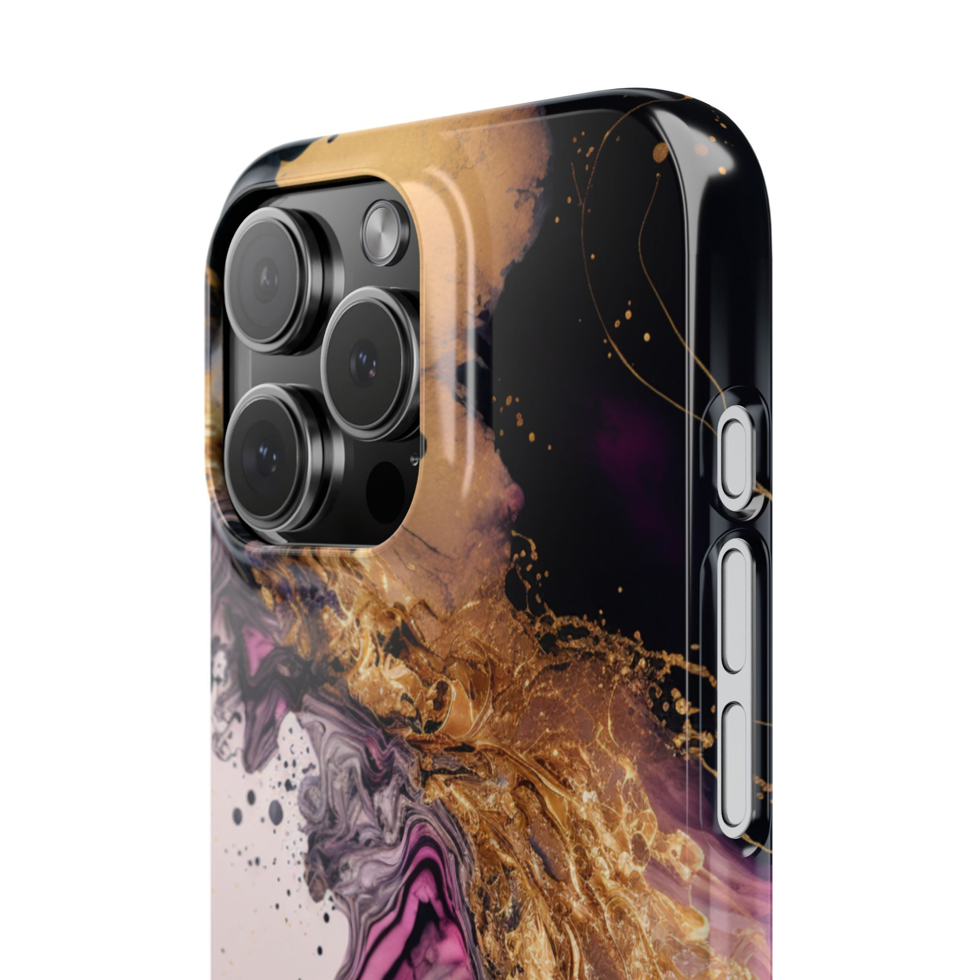 Galactic elegance | "Splash Gold" | Ultra slim case for iPhone®