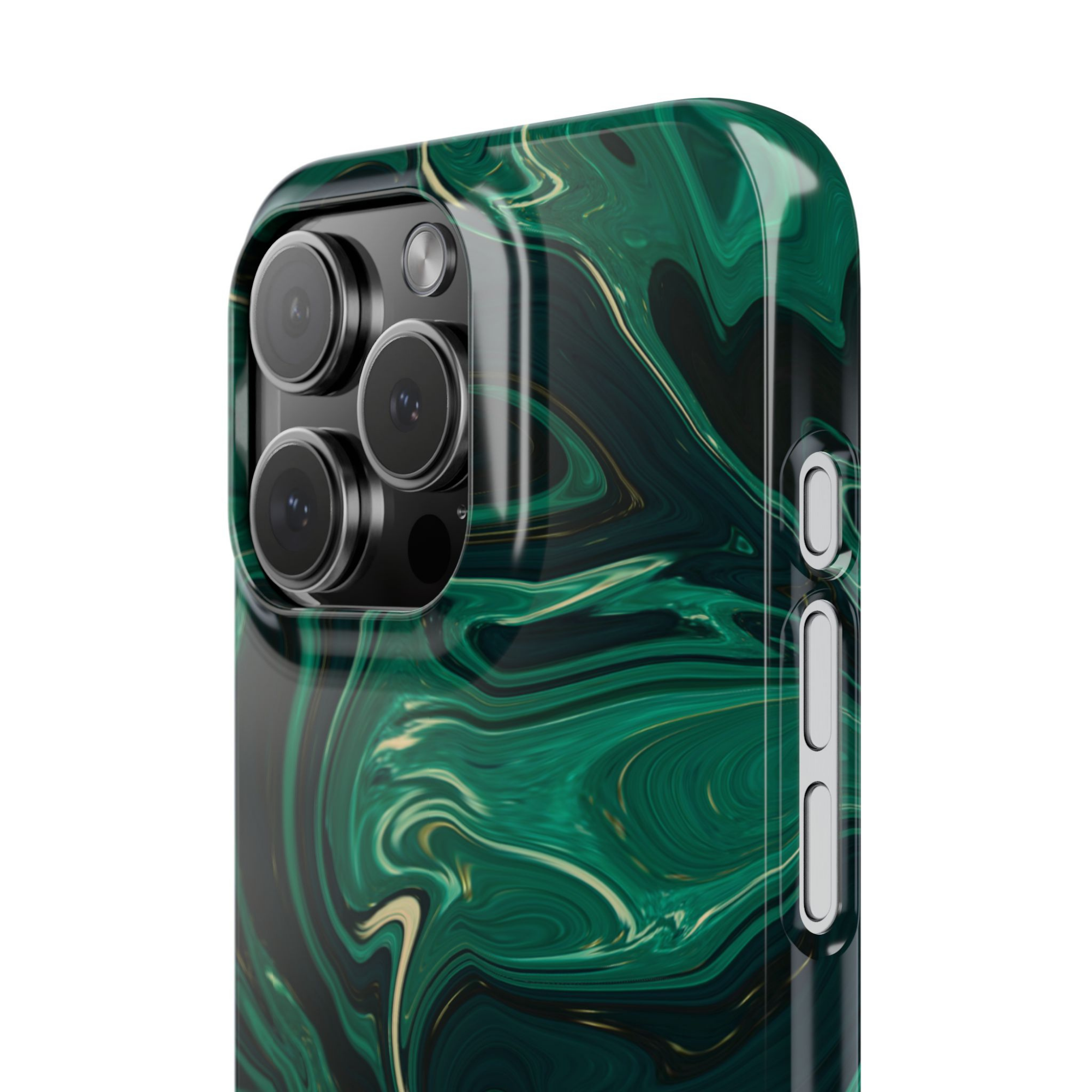 Galactic elegance | "Dark Green" | Ultra slim case for iPhone®