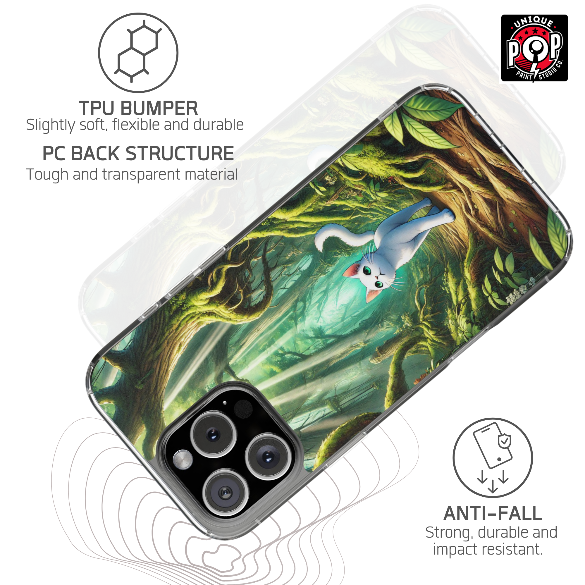 Kittyverse Adventures | "Forest" | Clear Case for iPhone®