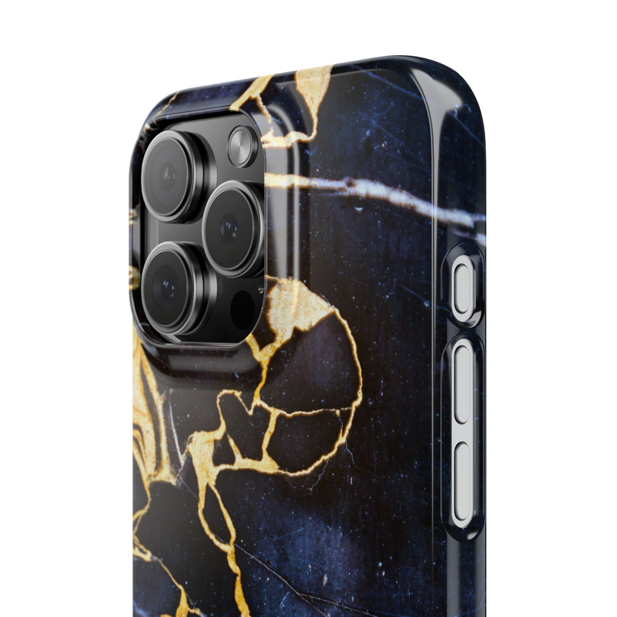 Galactic elegance | "Blue Gold" | Ultra slim case for iPhone®