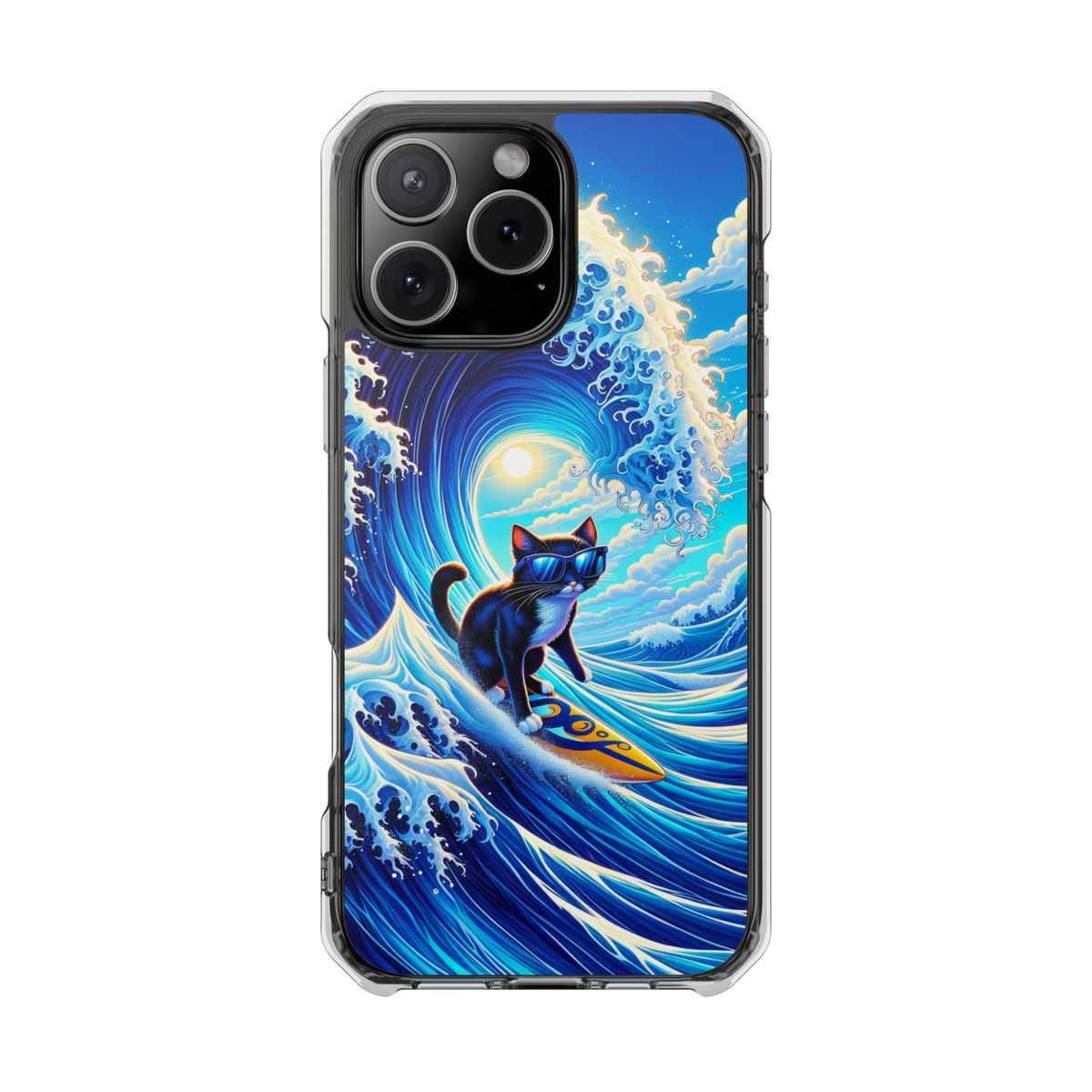 Kittyverse Adventures | "Wave" | MagSafe® clear case for iPhone®