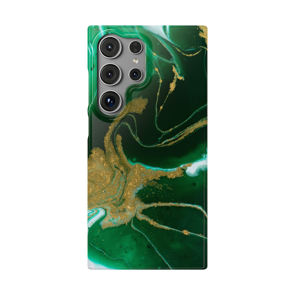 Galactic elegance | "Green Marble" | Ultra slim case for Samsung®