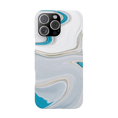 Galactic elegance | "White Turquoise" | Ultra slim case for iPhone®