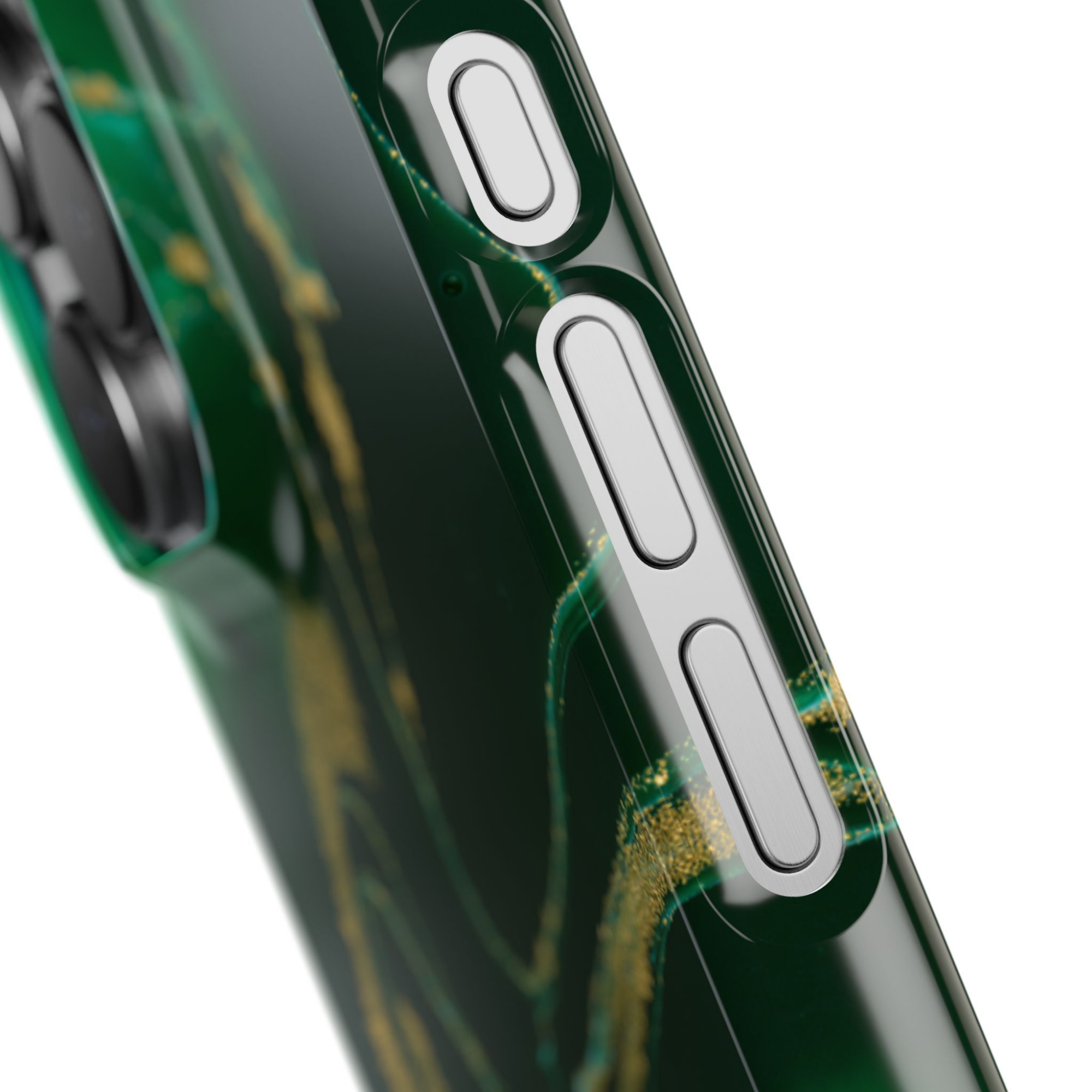 Galactic elegance | "Green Marble" | Ultra slim case for iPhone®