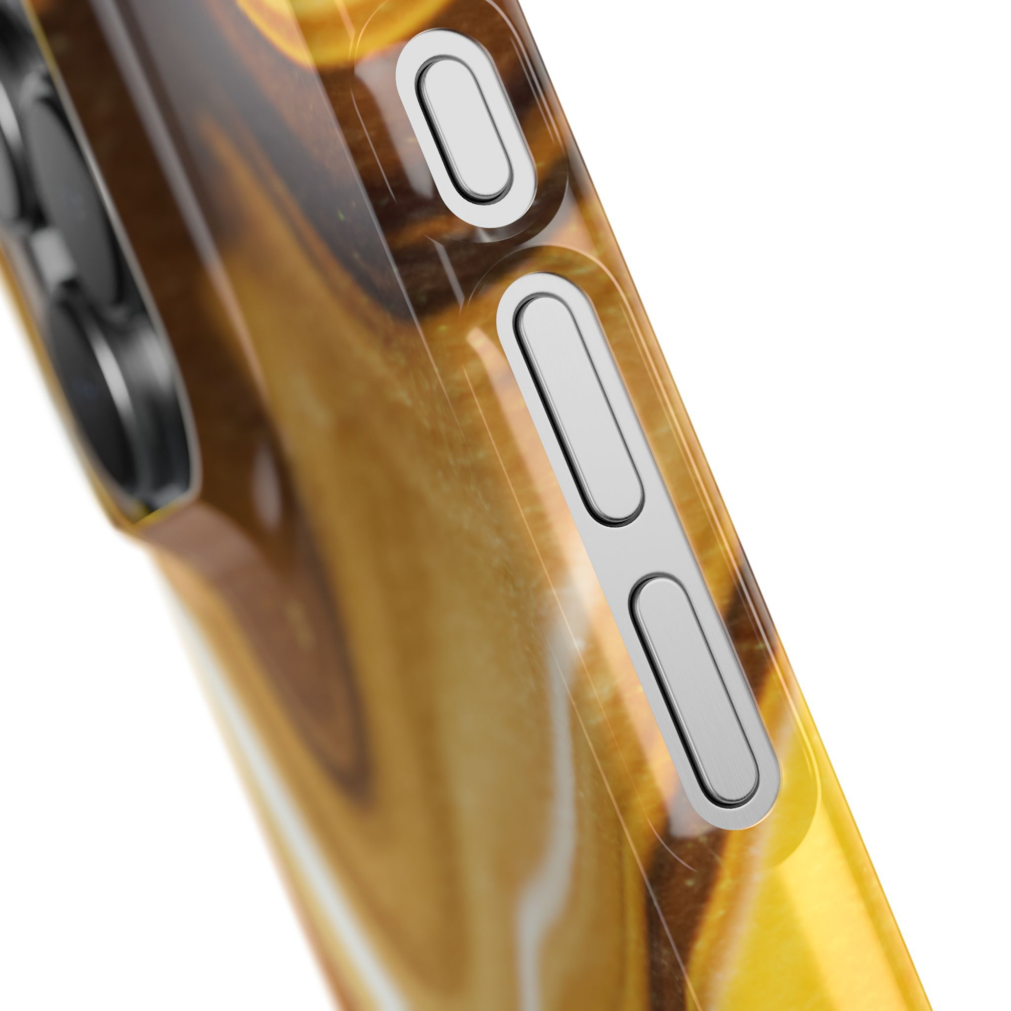 Galactic elegance | "Yellow Brown White" | Ultra slim case for iPhone®