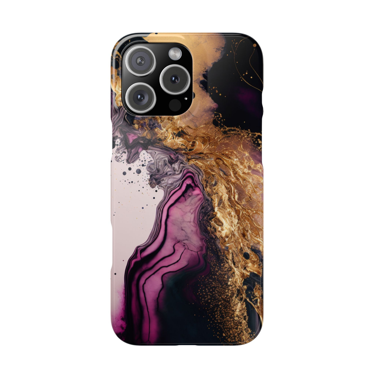 Galactic elegance | "Splash Gold" | Ultra slim case for iPhone®