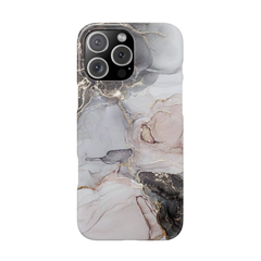 Galactic elegance | "Gray White Gold" | Ultra slim case for iPhone®