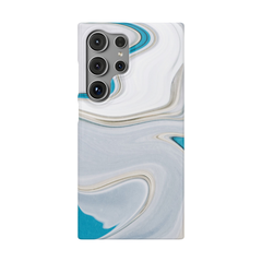 Galactic elegance | "White Turquoise" | Ultra slim case for Samsung®