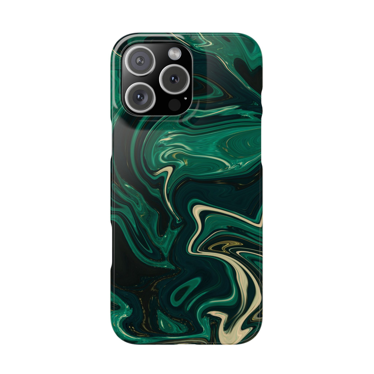 Galactic elegance | "Dark Green" | Ultra slim case for iPhone®