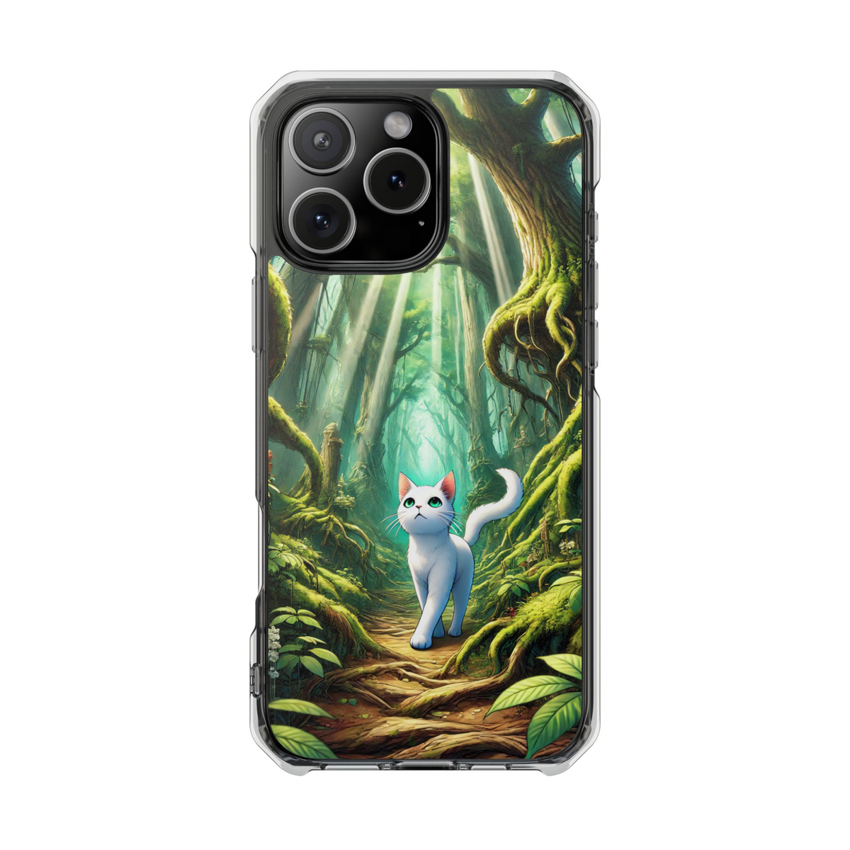 Kittyverse Adventures | "Forest" | MagSafe® clear case for iPhone®