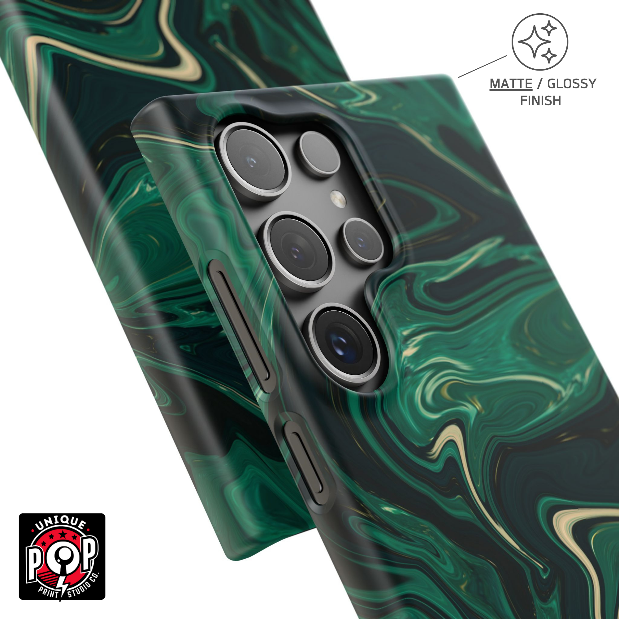 Galactic elegance | "Dark Green" | Ultra slim case for Samsung®