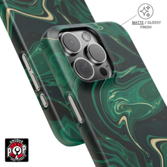 Galactic elegance | "Dark Green" | Ultra slim case for iPhone®