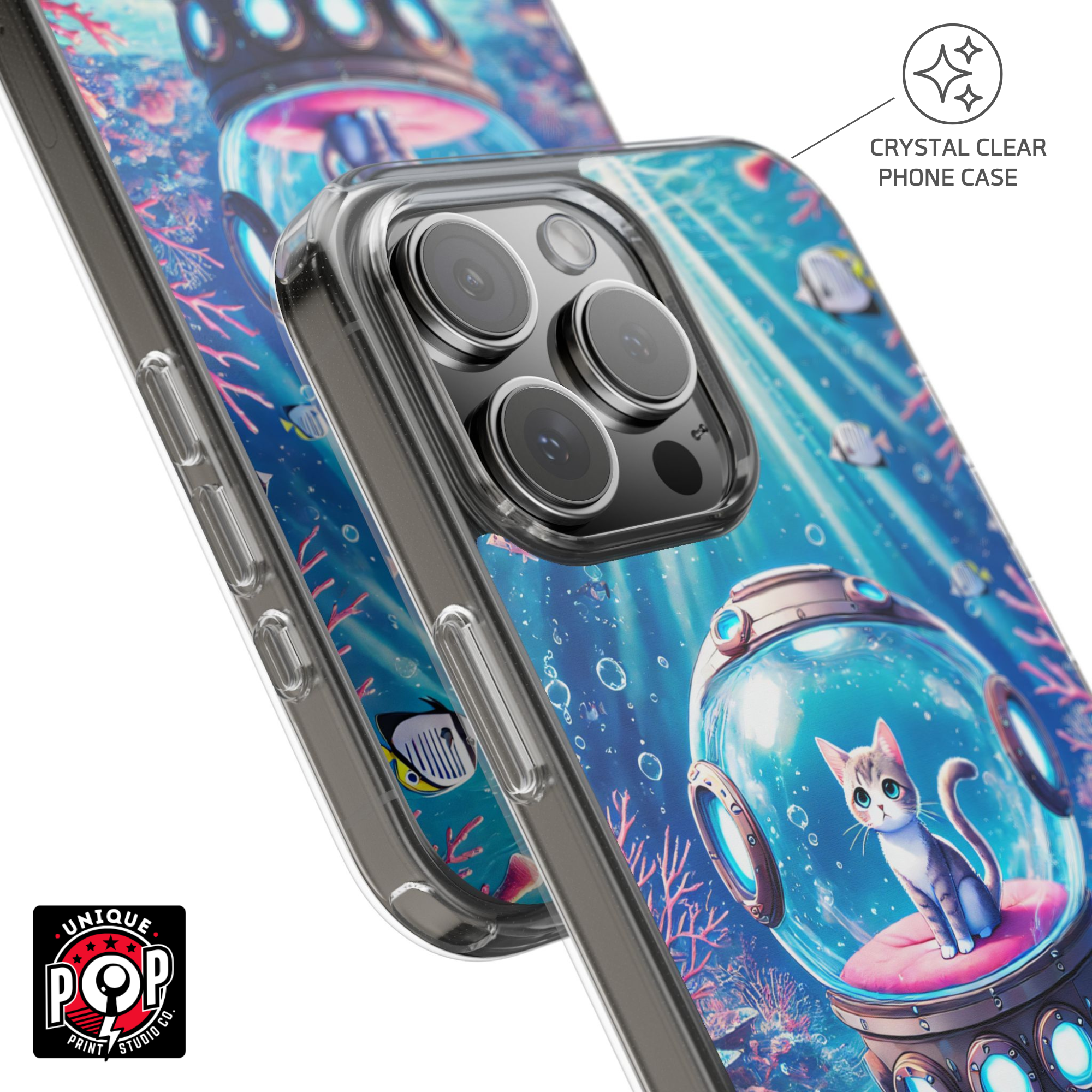 Kittyverse Adventures | "Ocean" | Clear Case for iPhone®