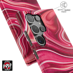 Galactic elegance | "Red Pink" | Ultra slim case for Samsung®