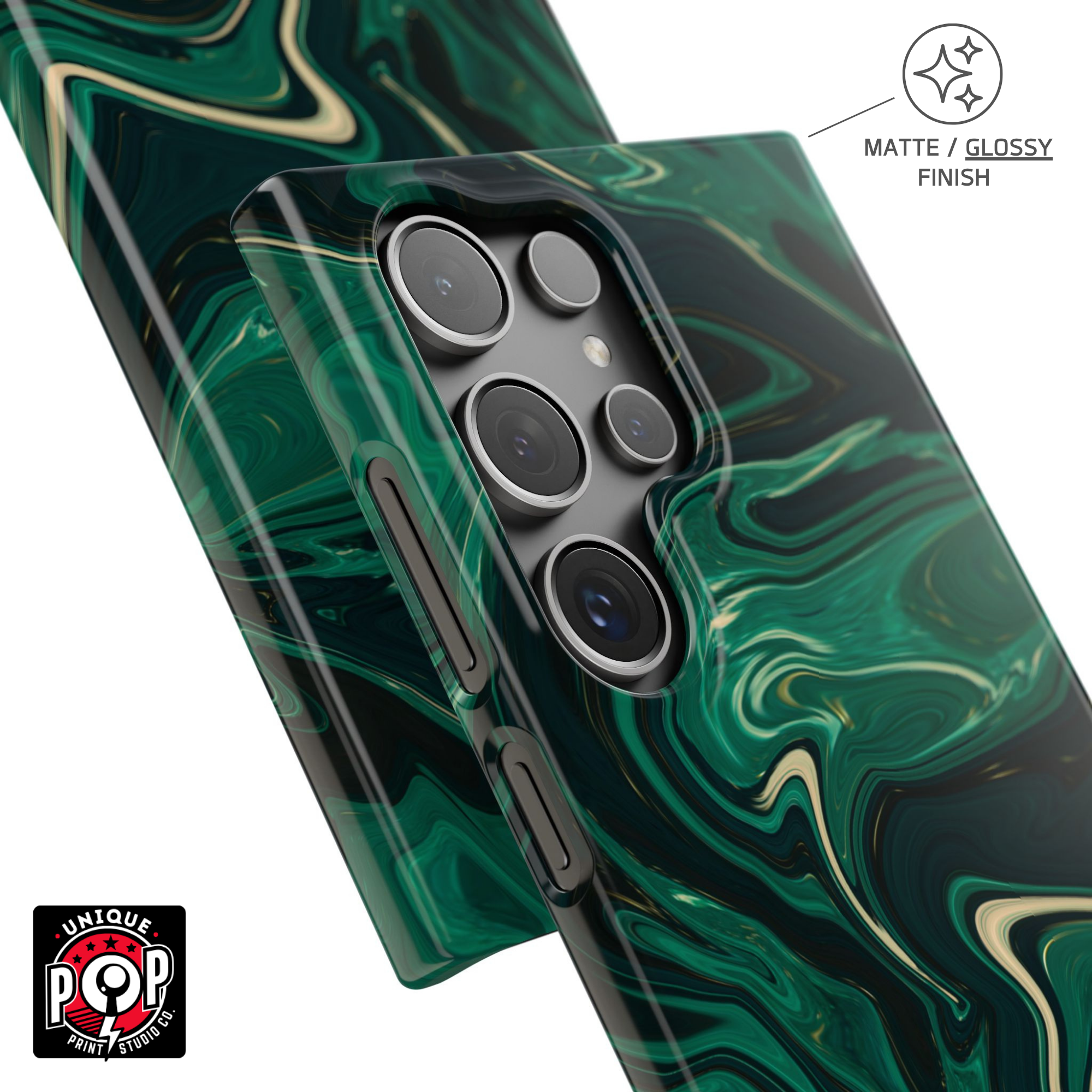 Galactic elegance | "Dark Green" | Ultra slim case for Samsung®