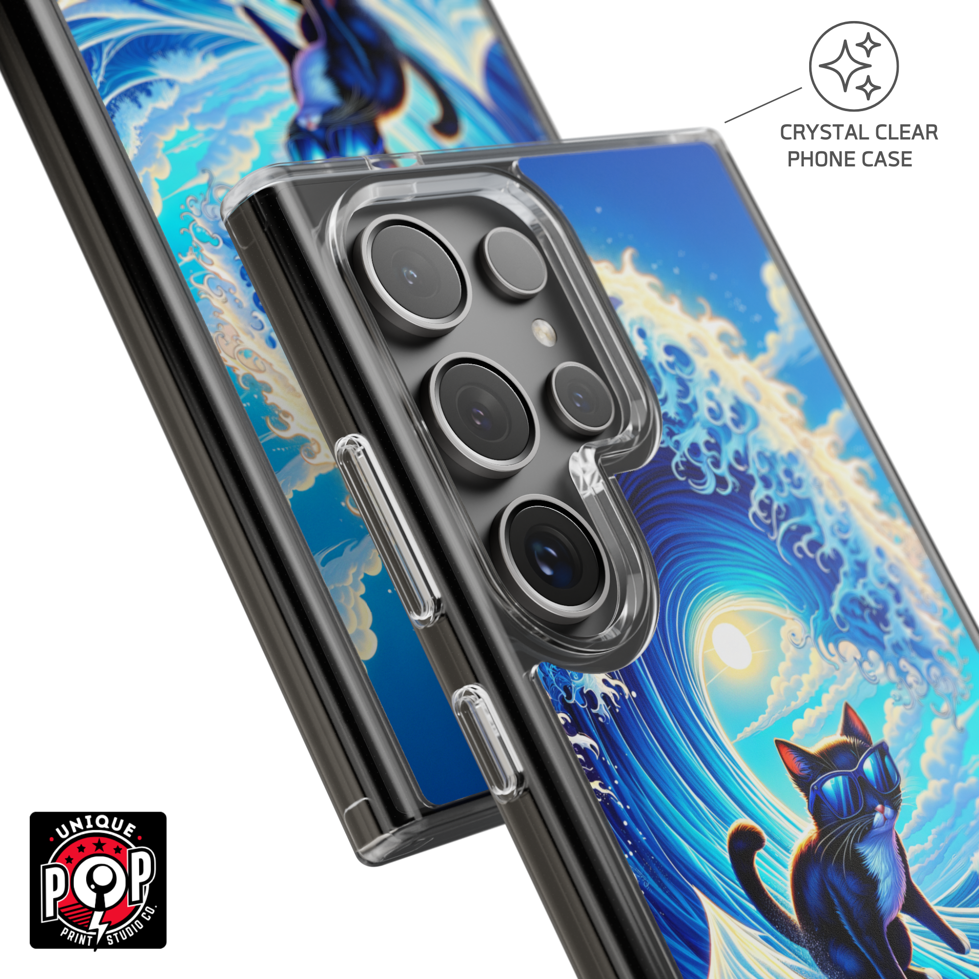 Kittyverse Adventures | "Wave" | Clear Case for Samsung®