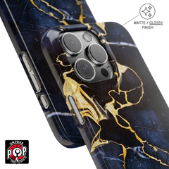 Galactic elegance | "Blue Gold" | Ultra slim case for iPhone®