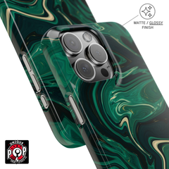 Galactic elegance | "Dark Green" | Ultra slim case for iPhone®