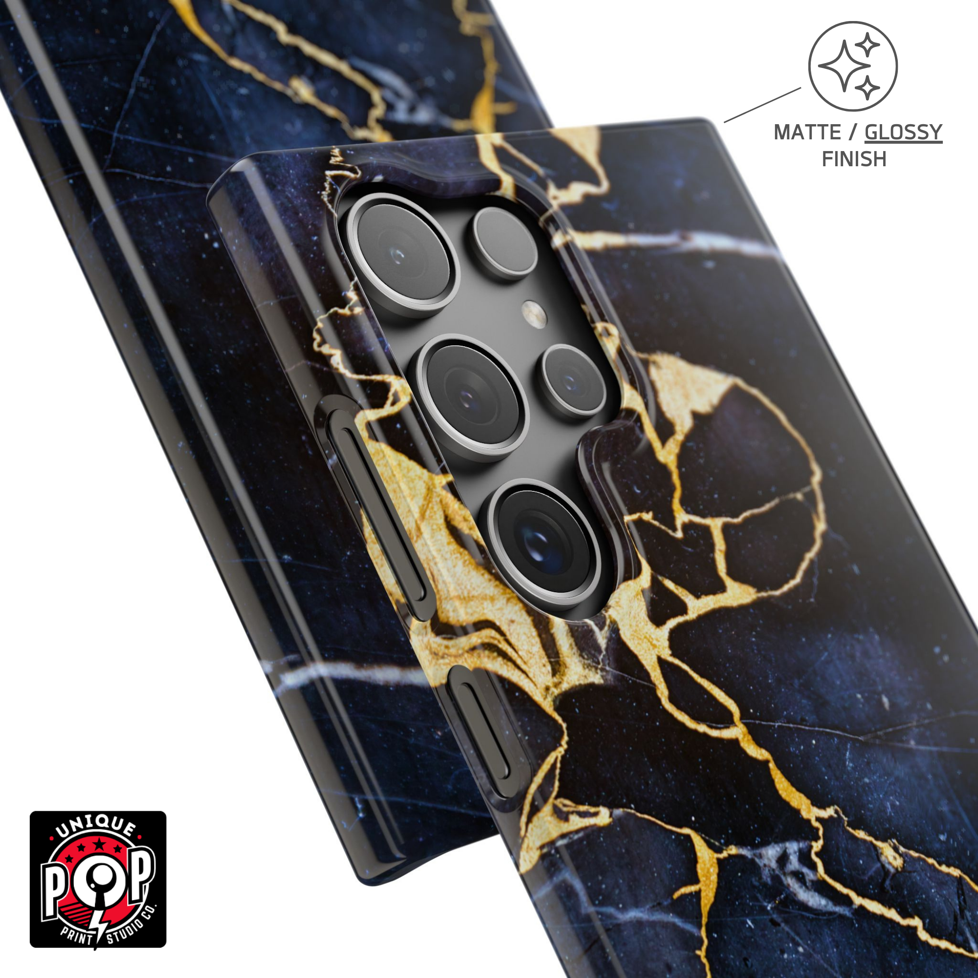 Galactic elegance | "Blue Gold" | Ultra slim case for Samsung®