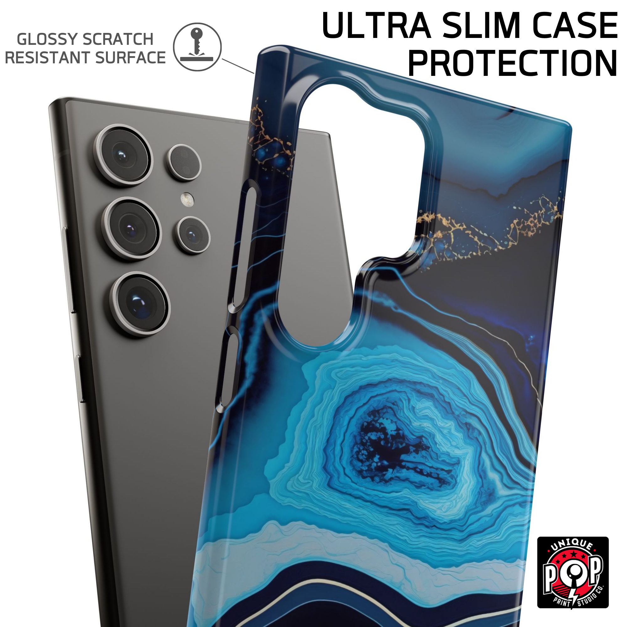 Galactic elegance | "Blue Ocean" | Ultra slim case for Samsung®