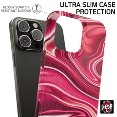 Galactic elegance | "Red Pink" | Ultra slim case for iPhone®