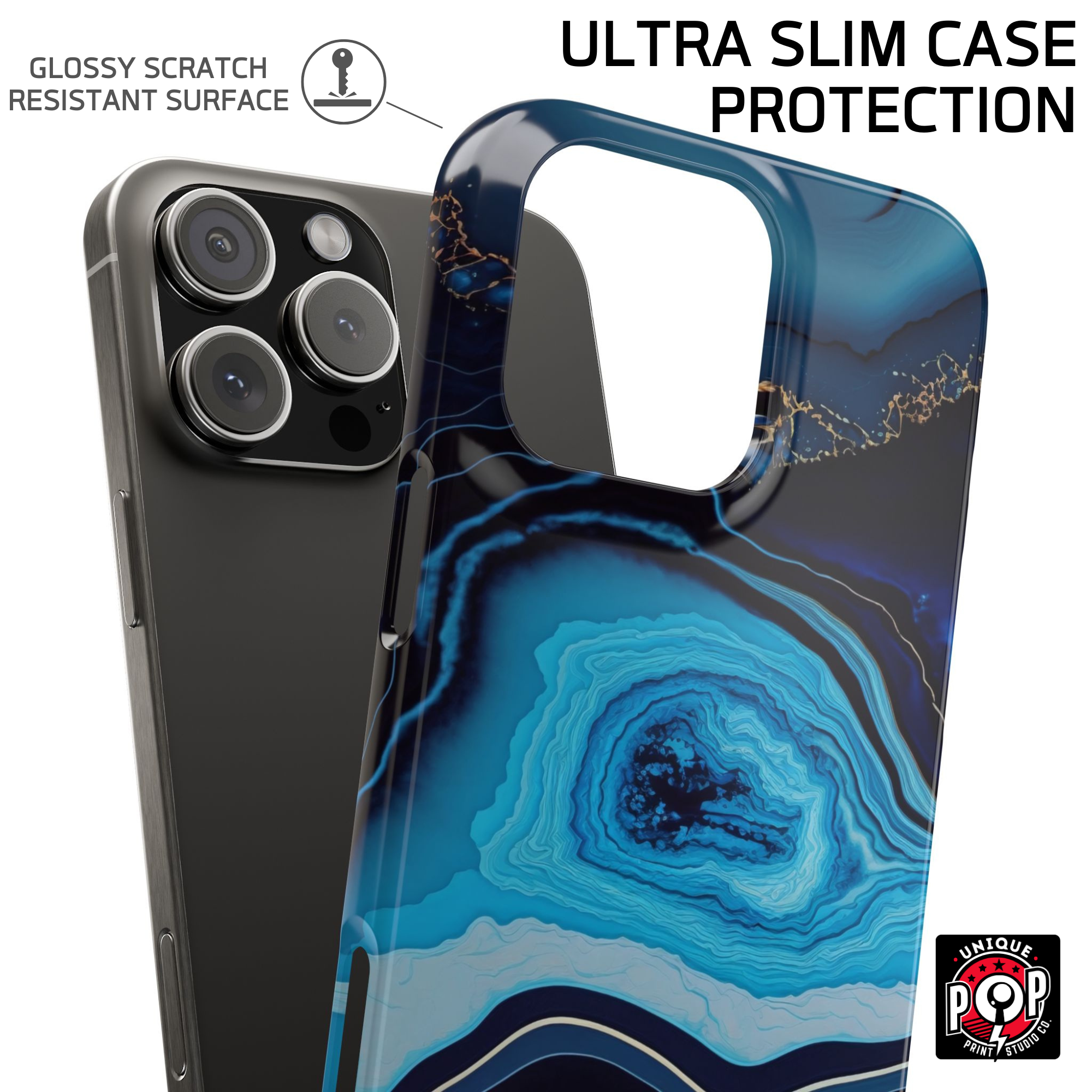 Galactic elegance | "Blue Ocean" | Ultra slim case for iPhone®