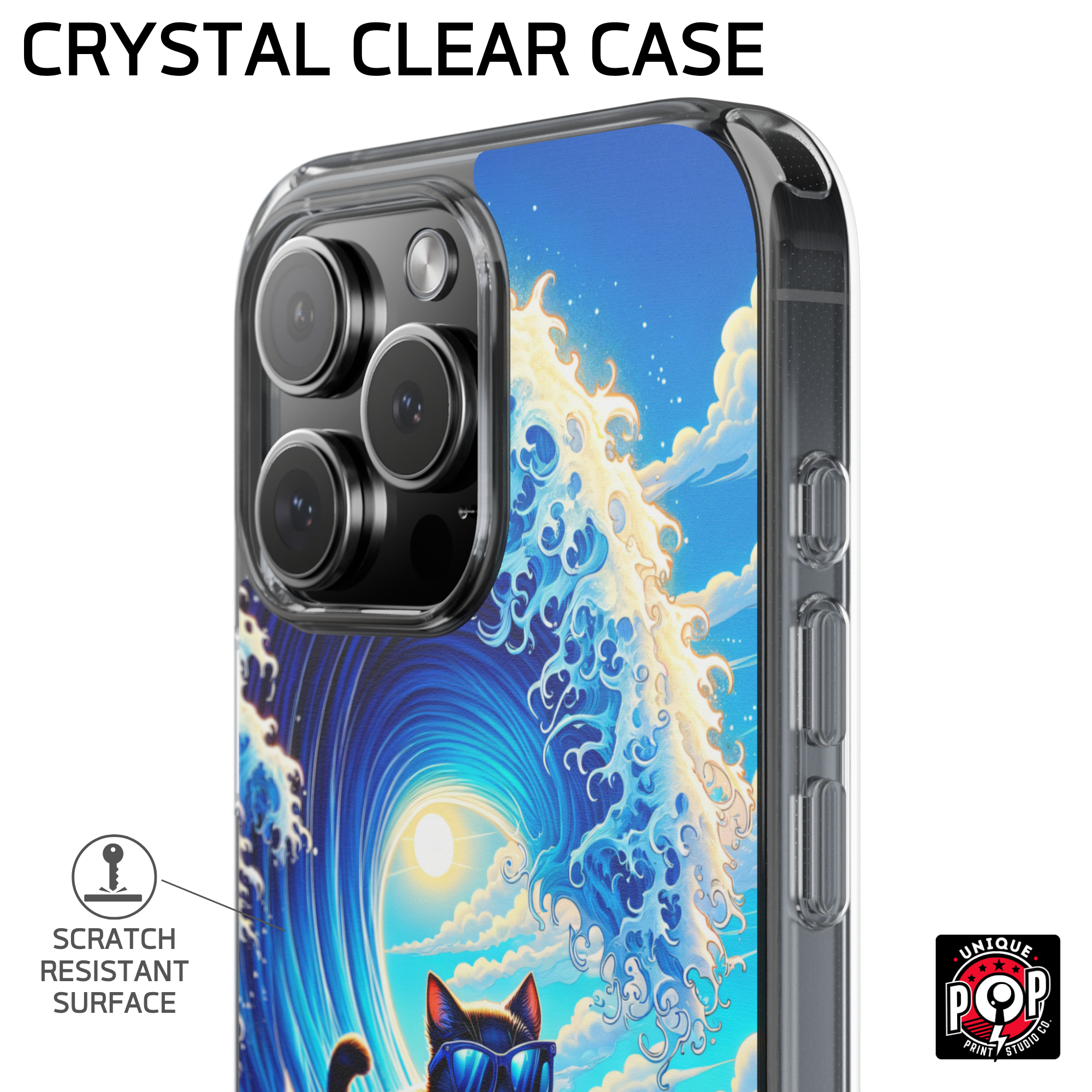 Kittyverse Adventures | "Wave" | Clear Case for iPhone®