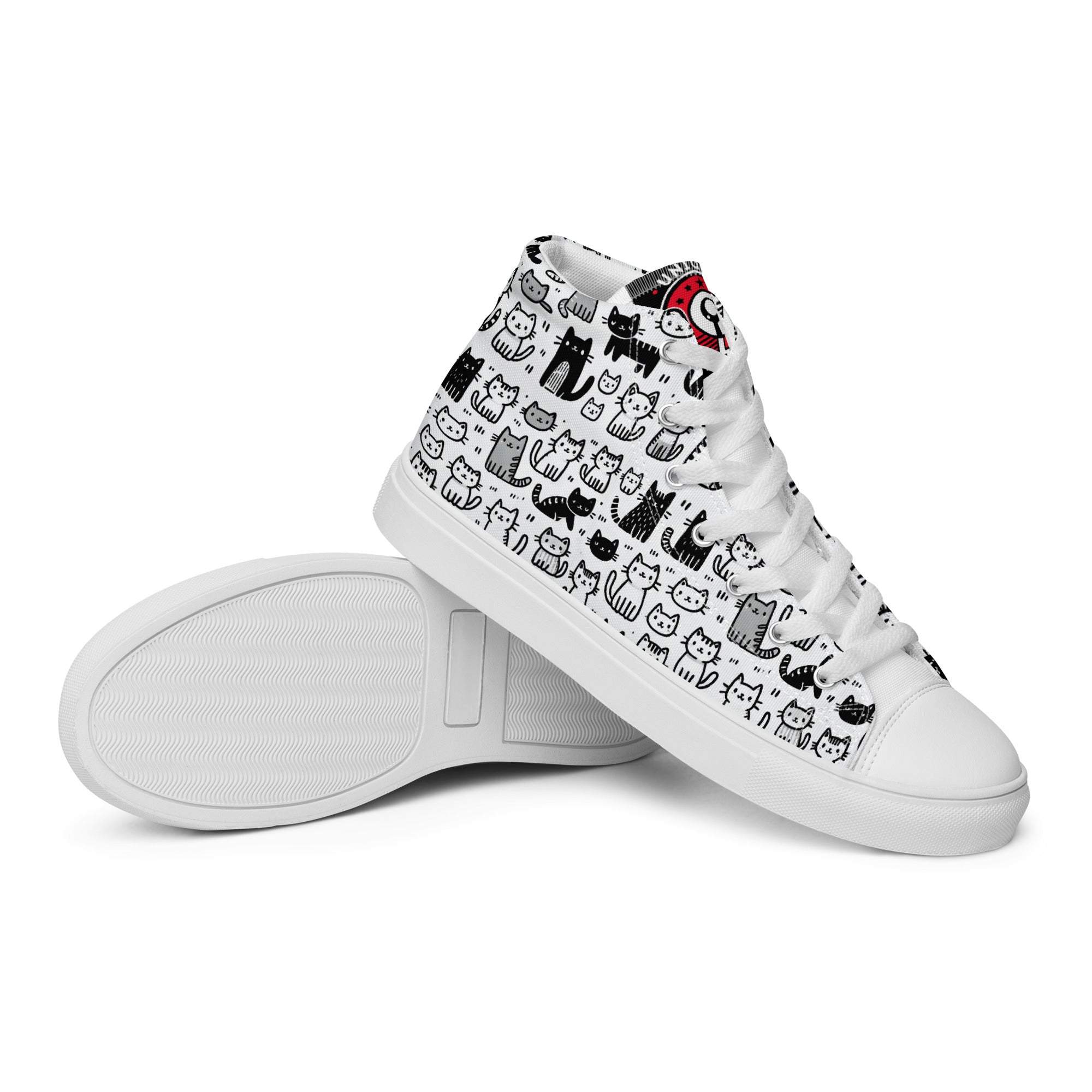 Men’s high top canvas shoes