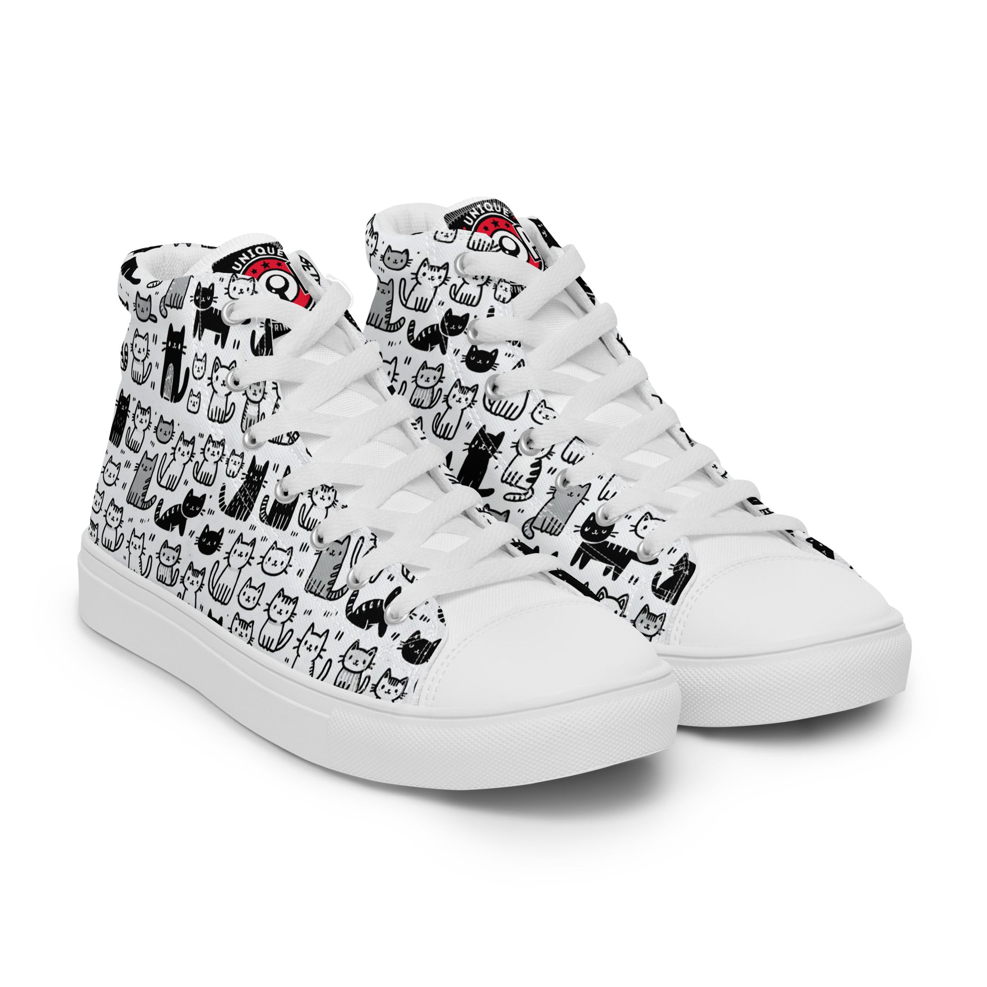 Men’s high top canvas shoes